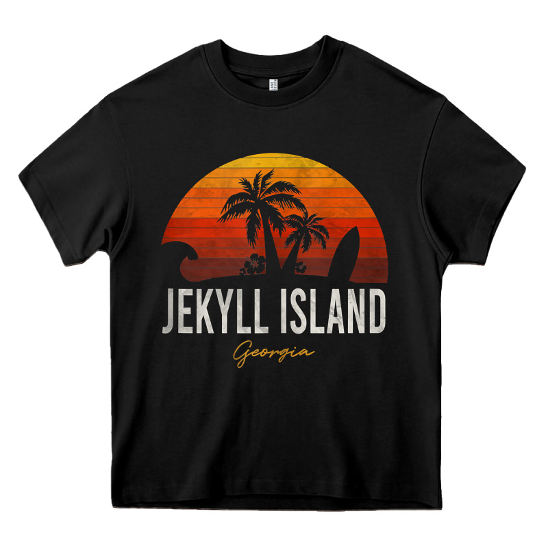 Jekyll Island Beach Georgia Ga Palms Vacation Surf Sundown Tank Top Heavy Core Tee by linhVisuals | Teevron
