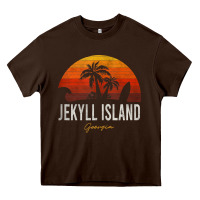 Chocolate Brown jekyll island beach georgia ga palms vacation surf sundown tank top Heavy Core Tee - linhVisuals