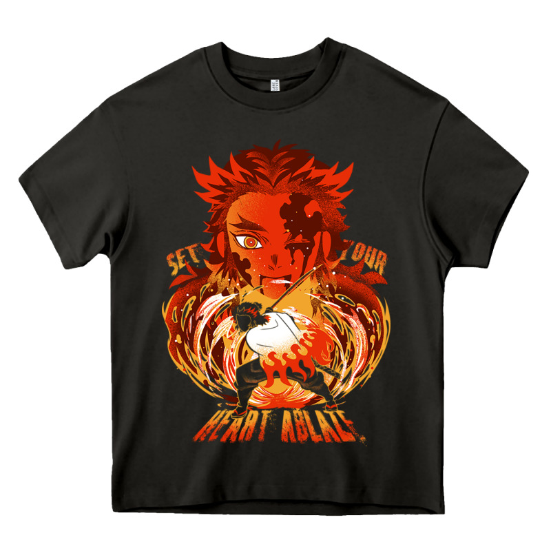 Set Your Heart Ablaze Heavy Core Tee by linhVisuals | Teevron