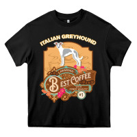 Black mom t  shirt italian greyhound best coffee   dog owner coffee lover gi Heavy Core Tee - linhVisuals