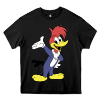 Black woody woodpecker Heavy Core Tee - linhVisuals