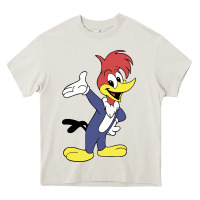 Cream woody woodpecker Heavy Core Tee - linhVisuals
