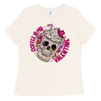 Bone Coffee is my Valentine Ladies Tee - CowhideDigitalArt