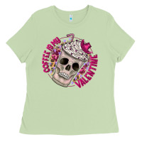 Matcha Coffee is my Valentine Ladies Tee - CowhideDigitalArt
