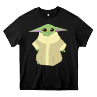 Black Baby Grogu Legend Heavy Core Tee - linhVisuals