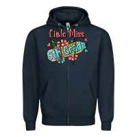 Navy little miss fifth grade Zipper Hoodie - Jasminsmagicworld