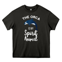 Asphalt orca spirit animal killer whale ocean sea marine funny water raglan ba Heavy Core Tee - linhVisuals