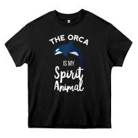 Orca Spirit Animal Killer Whale Ocean Sea Marine Funny Water Raglan Ba Heavy Core Tee | Teevron