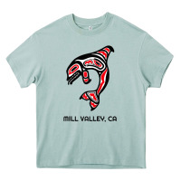 Arona mill valley, california native american orca killer whale raglan baseb Heavy Core Tee - linhVisuals