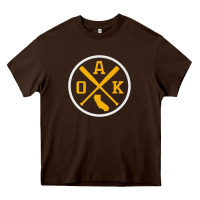 Chocolate Brown retro oakland baseball emblem vintage oak premium Heavy Core Tee - linhVisuals