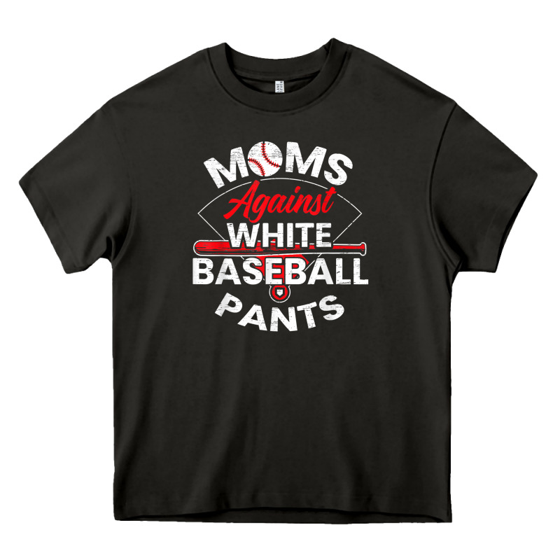 Moms Against White Baseball Pants Sport Lover Mothers Day Heavy Core Tee by linhVisuals | Teevron