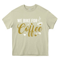 Mossy we bike for coffee t shirt Heavy Core Tee - linhVisuals