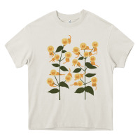 Cream Funny Cat Camouflage Heavy Core Tee - linhVisuals