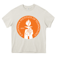 Cream california institute of technology Heavy Core Tee - linhVisuals