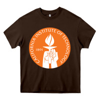 Chocolate Brown california institute of technology Heavy Core Tee - linhVisuals