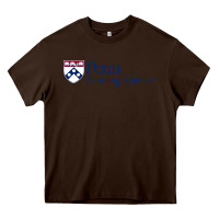 Chocolate Brown penn nursing science Heavy Core Tee - linhVisuals