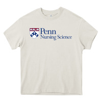 Cream penn nursing science Heavy Core Tee - linhVisuals