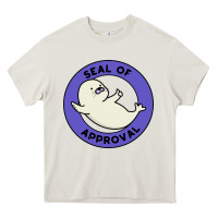 Cream seal of approval baby art Heavy Core Tee - linhVisuals