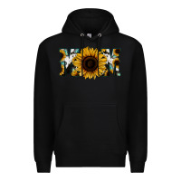 Black Sunflower Cowhide Mom Premium Hoodie - Jasminsmagicworld