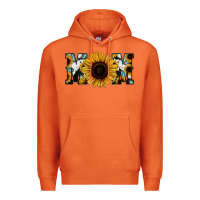 Carrot Sunflower Cowhide Mom Premium Hoodie - Jasminsmagicworld