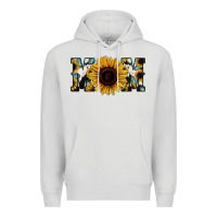 Dove Grey Sunflower Cowhide Mom Premium Hoodie - Jasminsmagicworld
