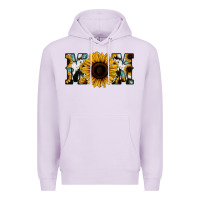 Lilac Sunflower Cowhide Mom Premium Hoodie - Jasminsmagicworld