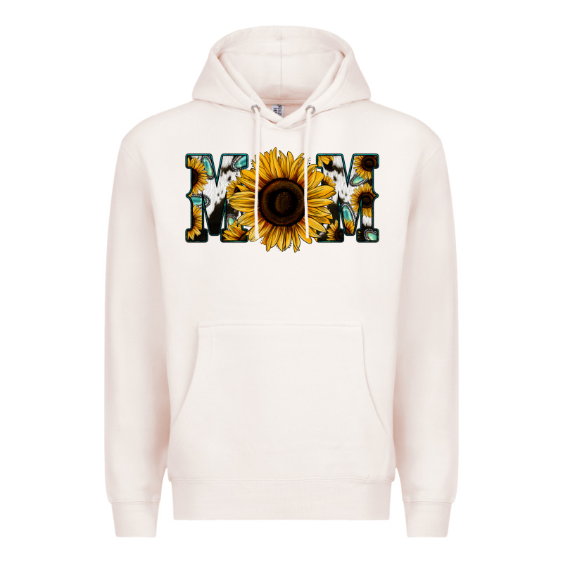 Sunflower Cowhide Mom Premium Hoodie by Jasminsmagicworld | Teevron