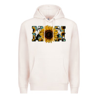 Pale Pink Sunflower Cowhide Mom Premium Hoodie - Jasminsmagicworld