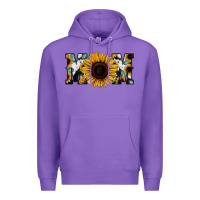 Purple Sunflower Cowhide Mom Premium Hoodie - Jasminsmagicworld
