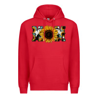 Red Sunflower Cowhide Mom Premium Hoodie - Jasminsmagicworld