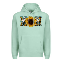 Seafoam Sunflower Cowhide Mom Premium Hoodie - Jasminsmagicworld