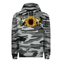 Slate Camo Sunflower Cowhide Mom Premium Hoodie - Jasminsmagicworld