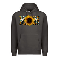 Smoke Sunflower Cowhide Mom Premium Hoodie - Jasminsmagicworld