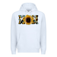 White Sunflower Cowhide Mom Premium Hoodie - Jasminsmagicworld