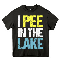 Asphalt i pee in the lake funny summer vacation t shirt Heavy Core Tee - linhVisuals