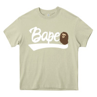 Mossy bape text Heavy Core Tee - linhVisuals