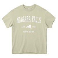 Mossy niagara falls new york ny vintage athletic sports design t shirt Heavy Core Tee - linhVisuals