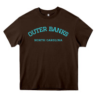 Chocolate Brown north carolina outer banks obx nc beach gift long sleeve t shirt Heavy Core Tee - linhVisuals