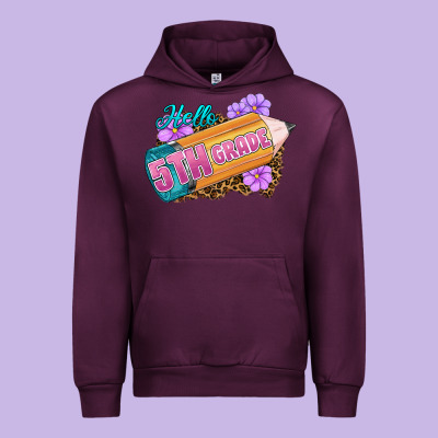 Hello 5th Grade Urban Hoodie Designed By Ranaportraitstore