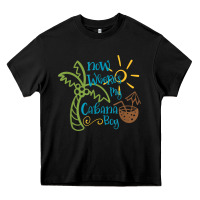 Black now where's my cabana boy, beach palm tree coconut t shirt Heavy Core Tee - linhVisuals