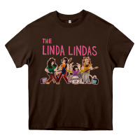 Chocolate Brown growing up   the linda lindas Heavy Core Tee - linhVisuals