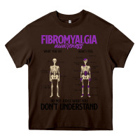 Chocolate Brown fibromyalgia awareness do not judge what you dont understand Heavy Core Tee - linhVisuals