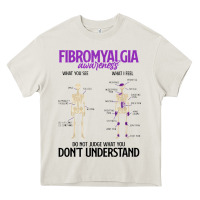 Cream fibromyalgia awareness do not judge what you dont understand Heavy Core Tee - linhVisuals