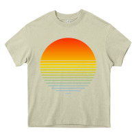 Mossy retro sunset Heavy Core Tee - linhVisuals