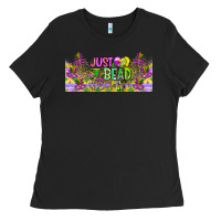 Black Just Bead Ladies Tee - CowhideDigitalArt