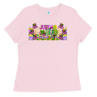 Bubblegum Pink Just Bead Ladies Tee - CowhideDigitalArt