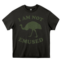Funny Not Emu Sed Emu   Not Amused Ostrich Bird Heavy Core Tee | Teevron