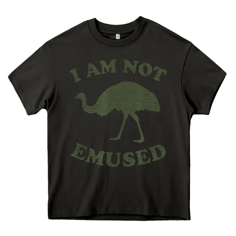 Funny Not Emu Sed Emu   Not Amused Ostrich Bird Heavy Core Tee by linhVisuals | Teevron