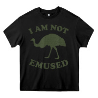 Black funny not emu sed emu   not amused ostrich bird Heavy Core Tee - linhVisuals