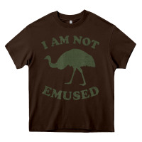 Chocolate Brown funny not emu sed emu   not amused ostrich bird Heavy Core Tee - linhVisuals
